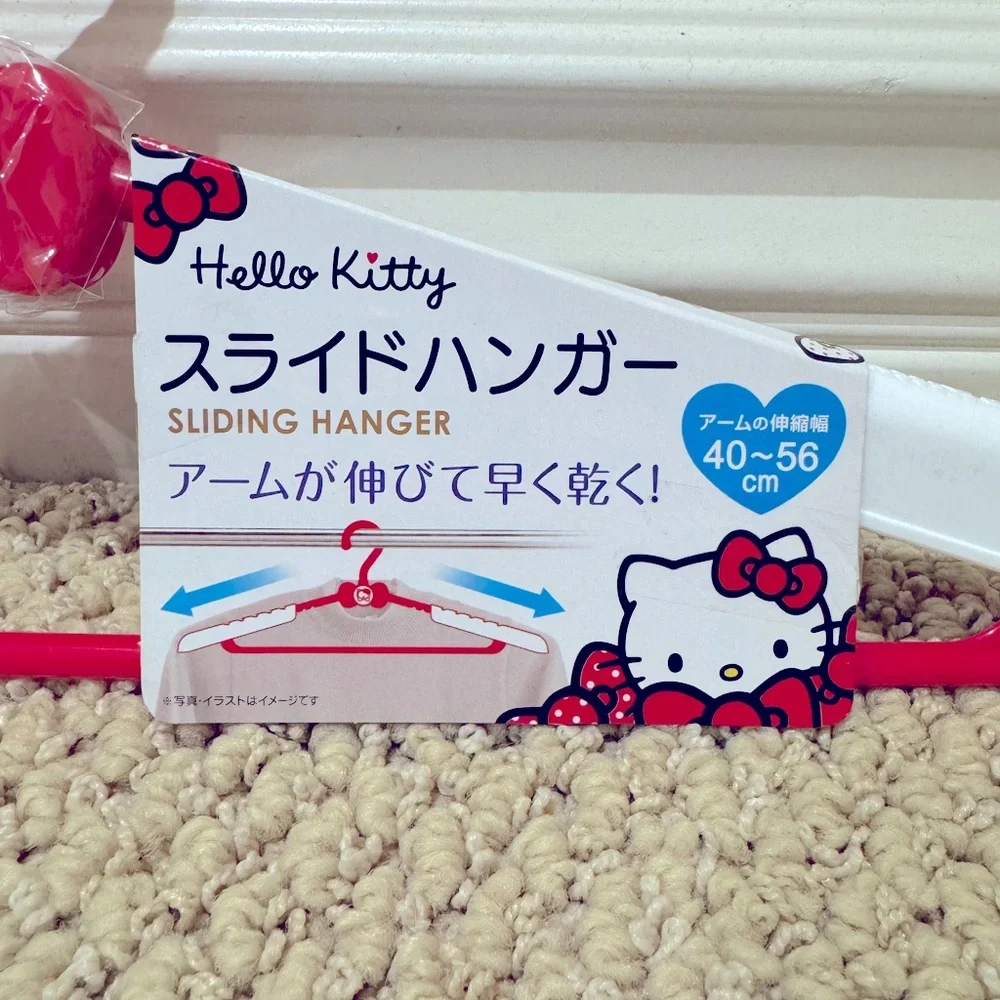 Hello Kitty Sliding Hangers - Set of 7. NEW with TAG